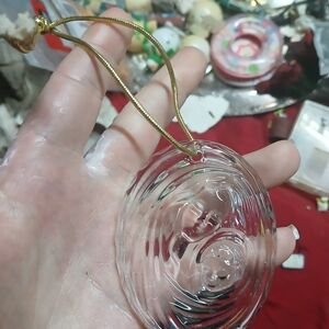 Mikasa "Madonna and Child" crystal Christmas ornament from the Joyous Collection